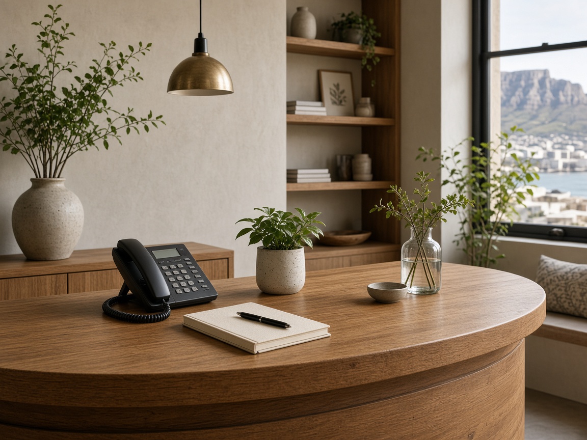 Contact desk at Vividdew House in Cape Town